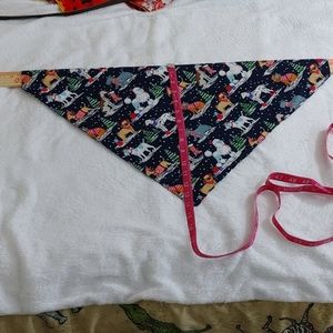 Christmas dog bandana length multicolor size large